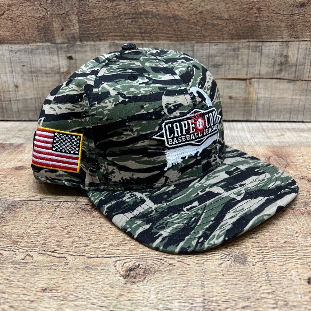 47’ Mens Fitted Hat Cape Cod Baseball League Support Our Troops Size 7 5/8